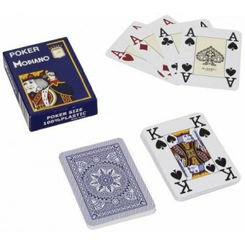 Poker žaidimų kortos (mėlynos) Modiano